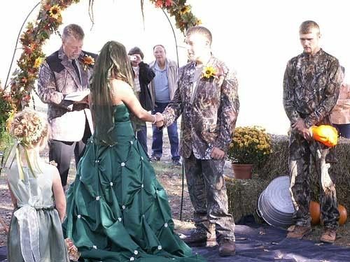 I'm having a cash bar, dollar dance, cash gift only, camo themed wedding in a park
