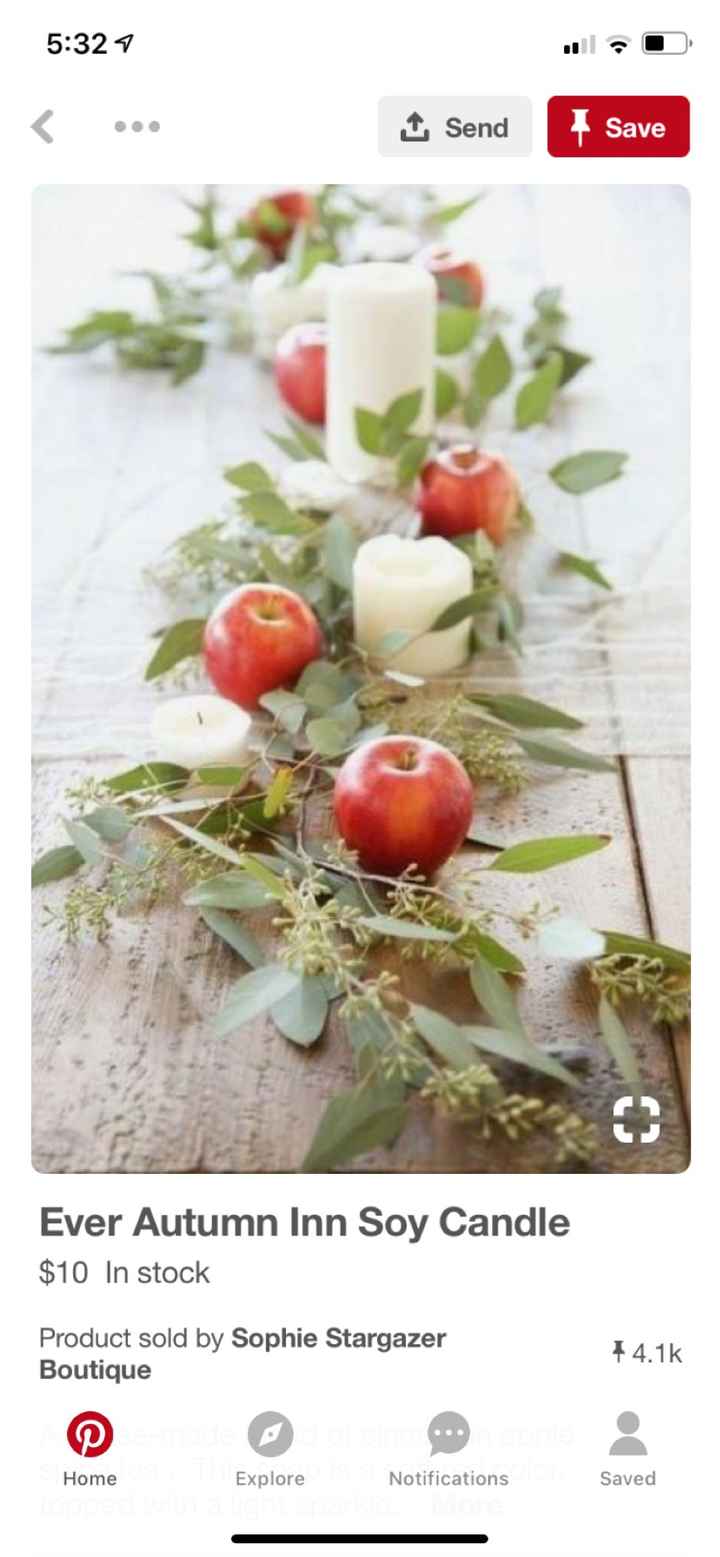 Fall wedding centerpieces - 1