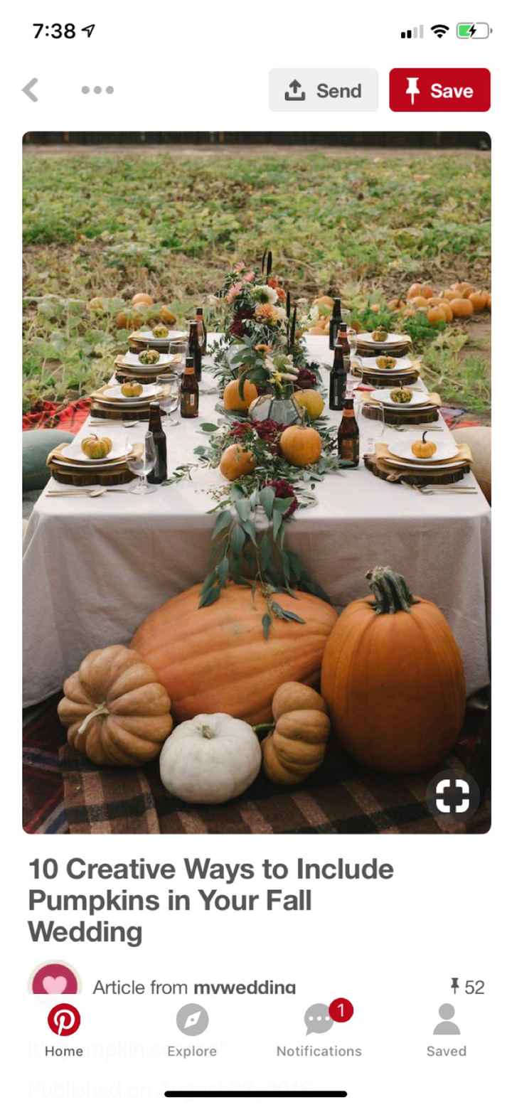 Fall wedding centerpieces - 1