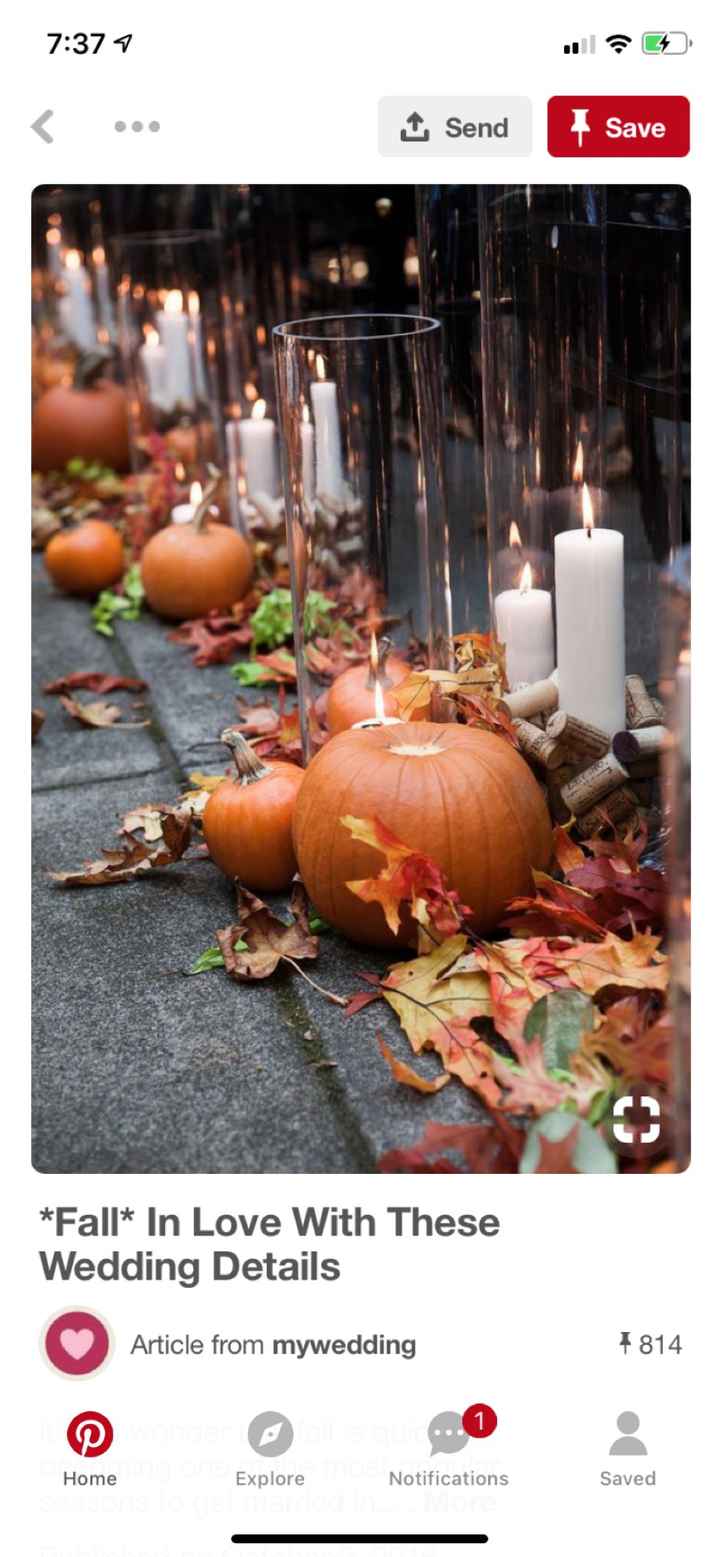 Fall wedding centerpieces - 3