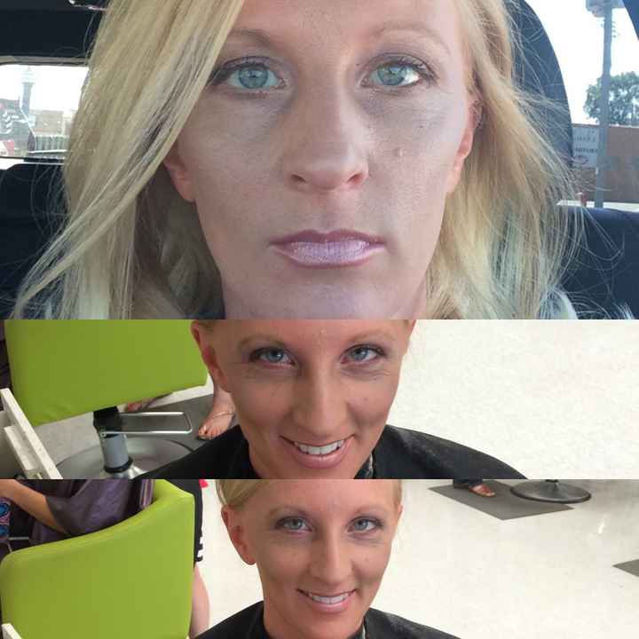 Hair and makeup trial went horrible