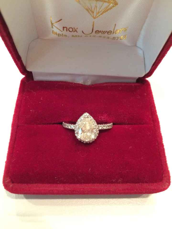 Wedding band ideas for pear shaped diamond?