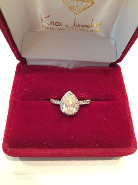Wedding band ideas for pear shaped diamond?