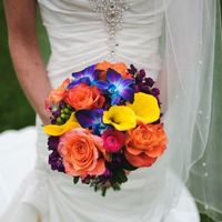 All white or colorful bride bouquet?