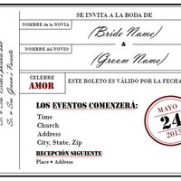 Spanish Wedding invites.... how do you word them?