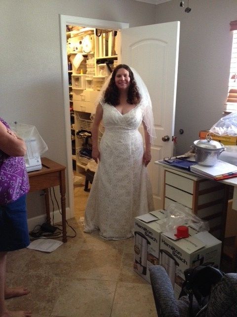 Since Friday is Bride Day (Per TLC) . . . My Dress Pics