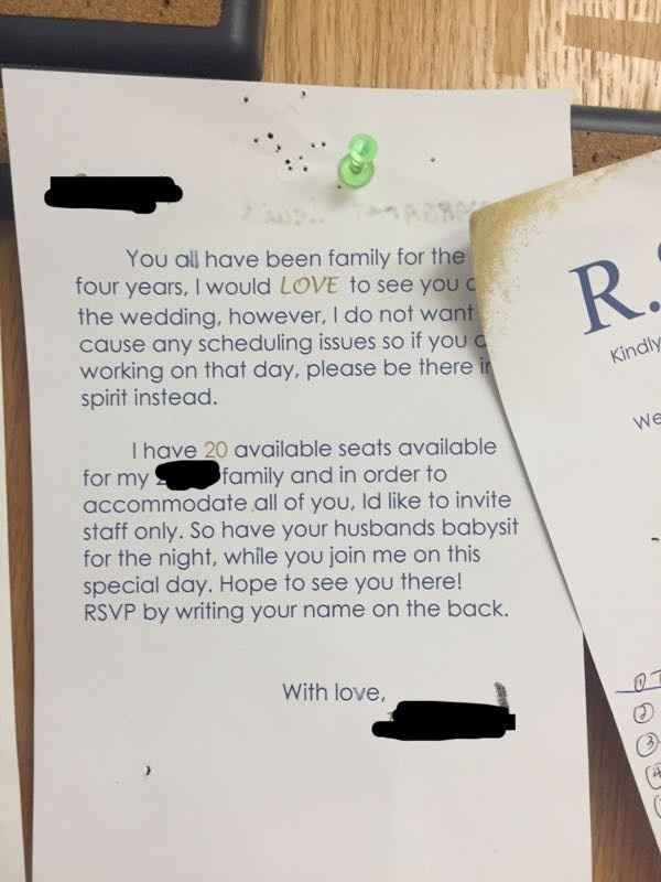 How NOT to invite co-workers