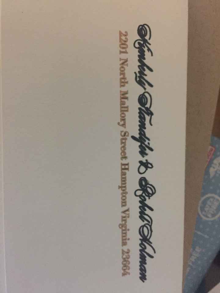 Minted Envelope Addressing