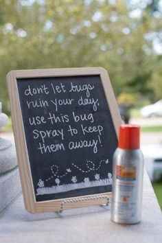 I need something catchy for the bug wipes basket.