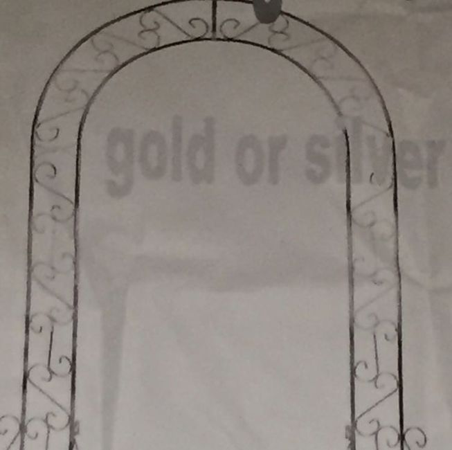 Cheap DIY backdrop/arches for indoor wedding