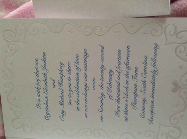 Can I see your WEDDING INVITES