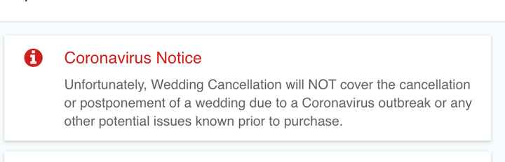 Coronavirus and Wedding Insurance - 1