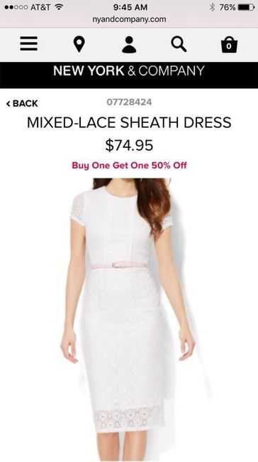 Wedding shower dress