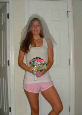 made a veil :) got my flowers & shoes too! &&& need to choose shoe charm!