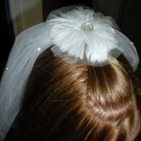 made a veil :) got my flowers & shoes too! &&& need to choose shoe charm!