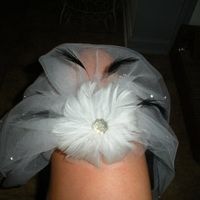 made a veil :) got my flowers & shoes too! &&& need to choose shoe charm!