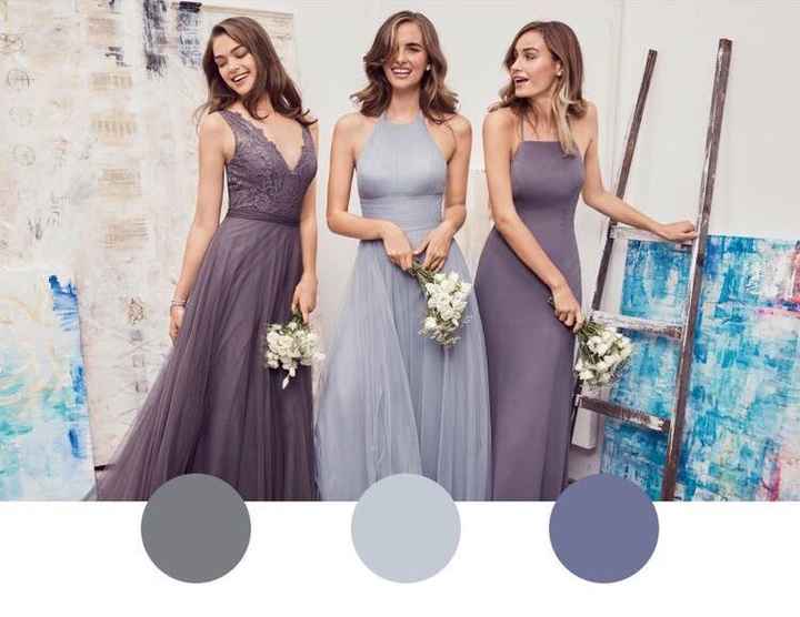  Red Wedding Dress Clashing With Bridesmaids- help? - 1