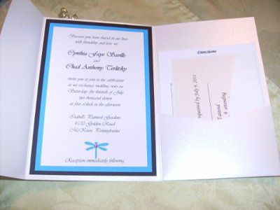 Our DIY pocketfold invites