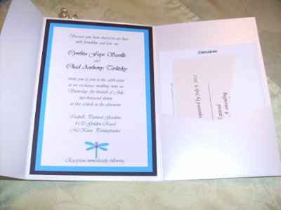 Our DIY pocketfold invites