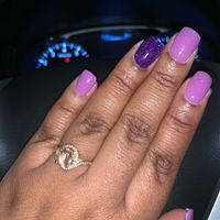 Who has a rose gold ring? - 1