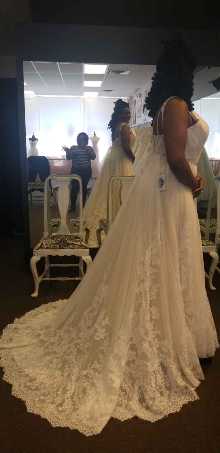 Second choice wedding dress - I didnt pick this dress because I wanted a more form fitting dress but
