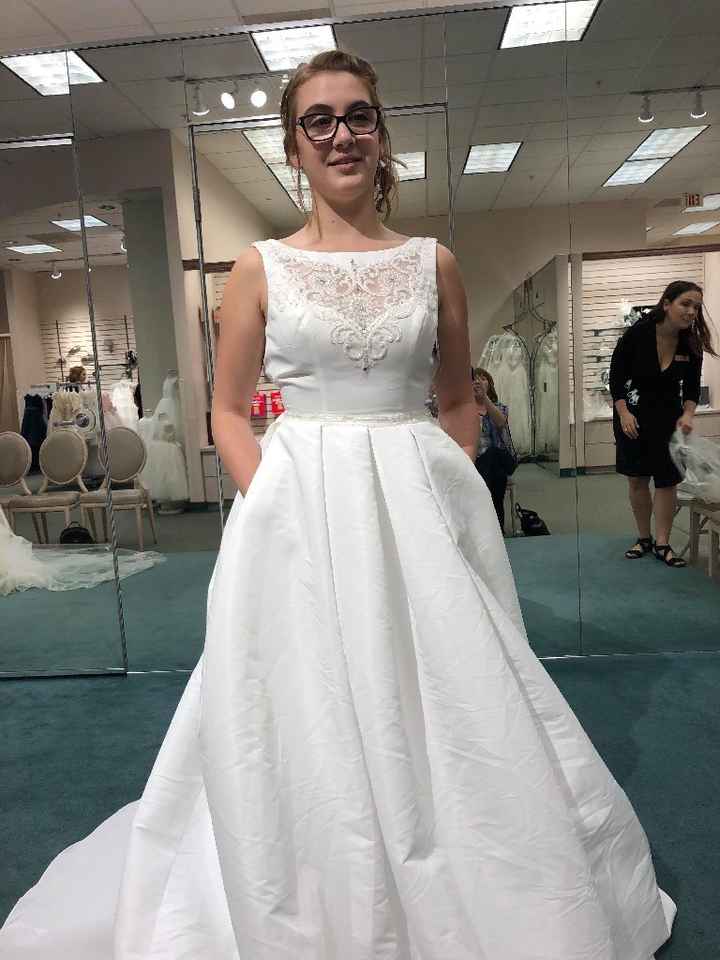 Does your wedding dress have lace, beading, or both? - 2