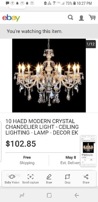 Buying/renting chandelier for reception 3