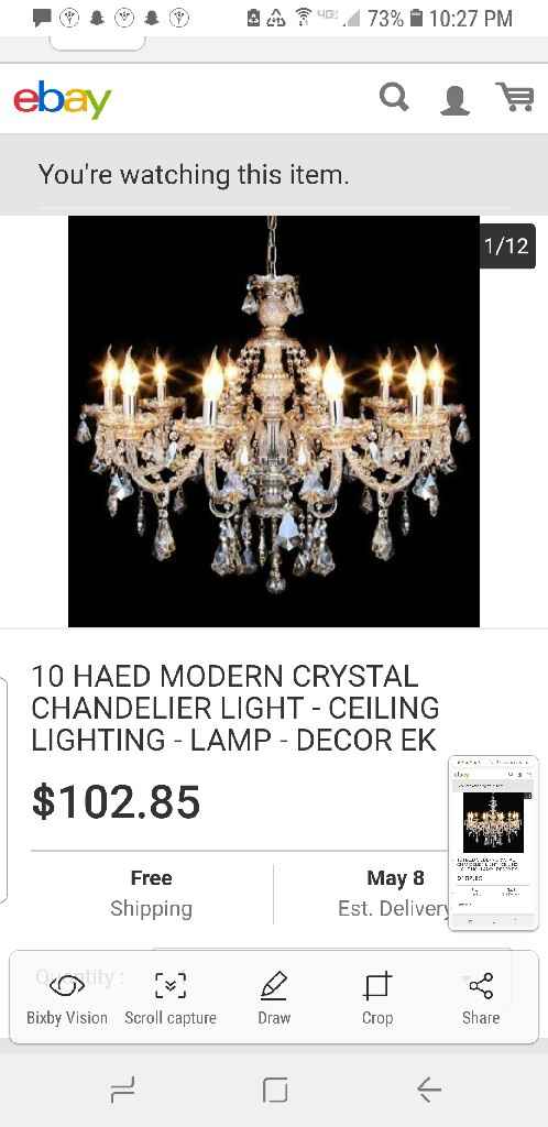 Buying/renting chandelier for reception - 1