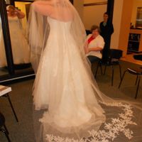 Weird OBSESSION: I love seeing brides in their ACTUAL dresses :)