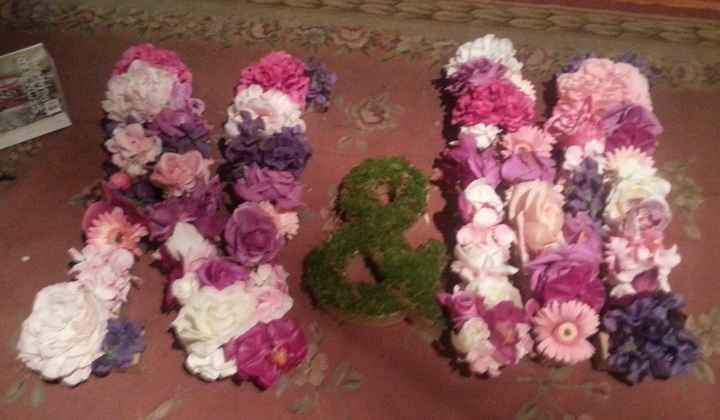Finished my DIY floral letters! Now, where should I put them?