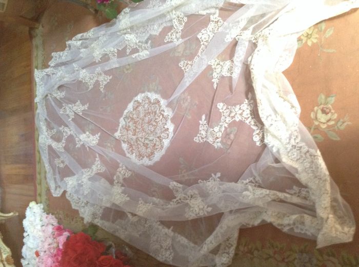 Finally Got My Vintage Wedding Gown and veil!