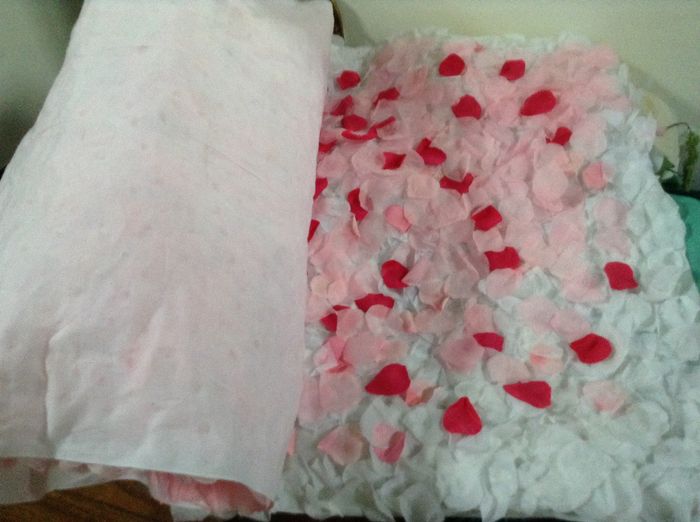 Anyone making a rose petal aisle runner?