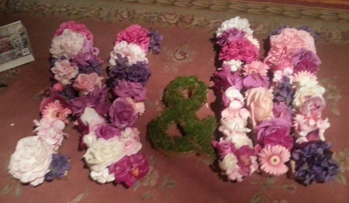 Finished my DIY floral letters! Now, where should I put them?