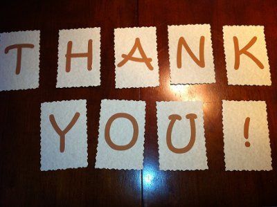 DIY Thank You Sign