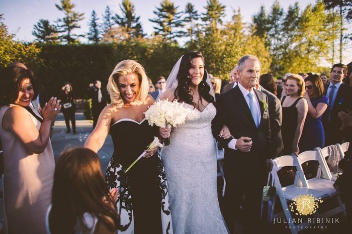 Logistics - both parents walking down aisle 4