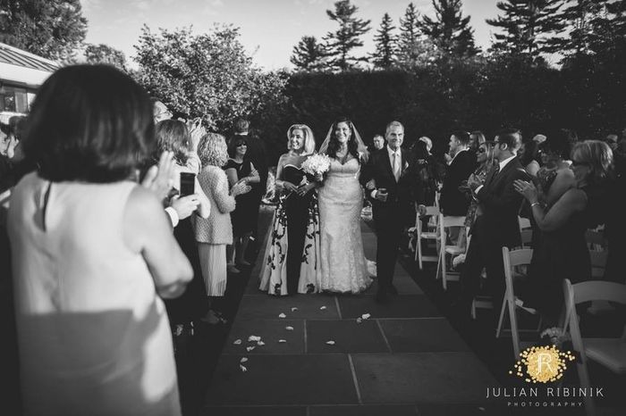 Logistics - both parents walking down aisle 3