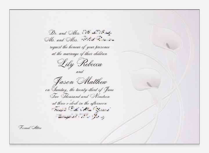 Invitations - White or Colorful? - 1