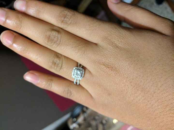 Moissanite engagement ring center stone