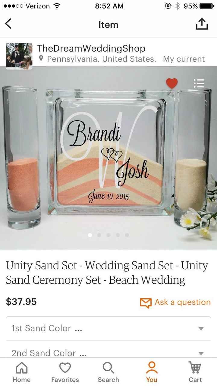 Unity Sand ceremony