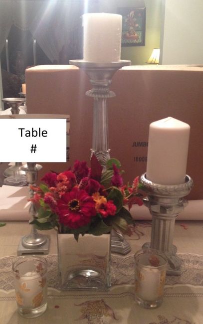 Opinions on the first mock up of my DIY Centerpieces