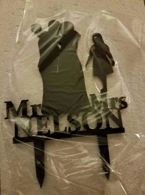 our cake topper is ready and . . .