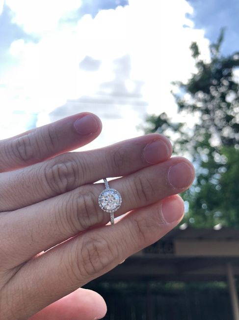 Just got her Diamelia Engagement Ring!!! 2