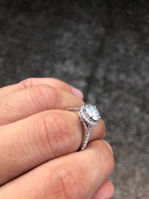 Just got her Diamelia Engagement Ring!!! 3