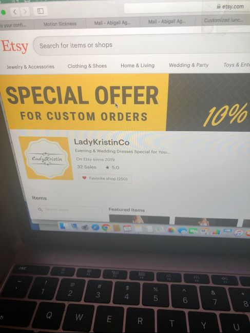 Wedding Dress from Etsy - 1