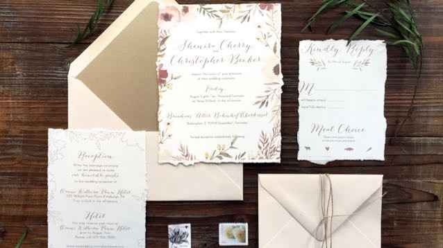 Invitations ordered! Another check!
