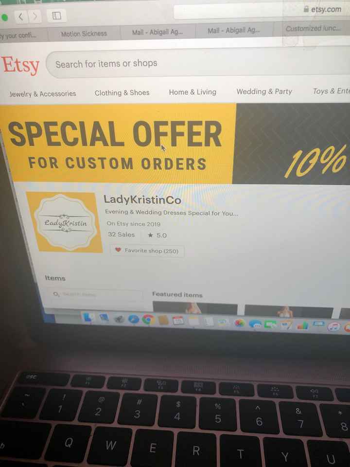 Wedding Dress from Etsy - 1