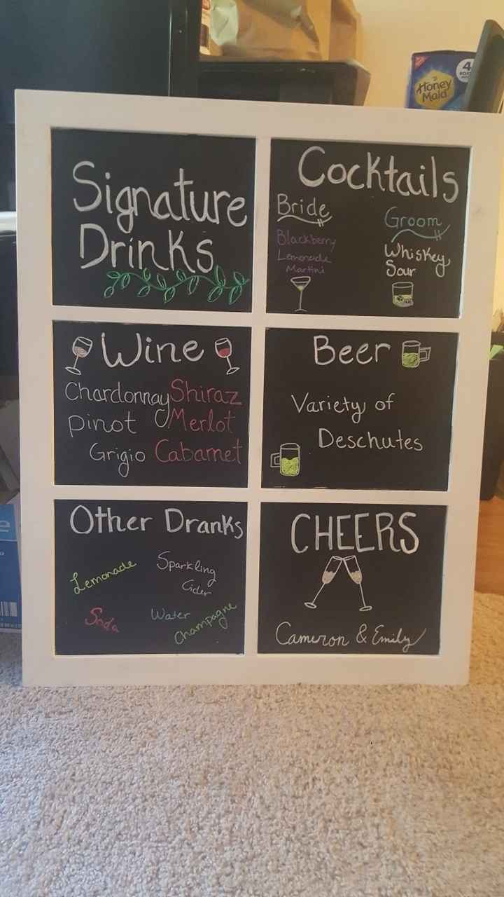 Drink Menu DIY