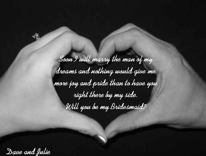 How Did You Ask Your Bridal Party?