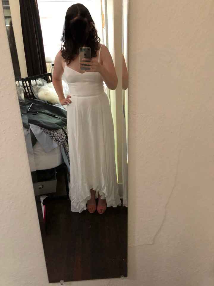 front of dress
