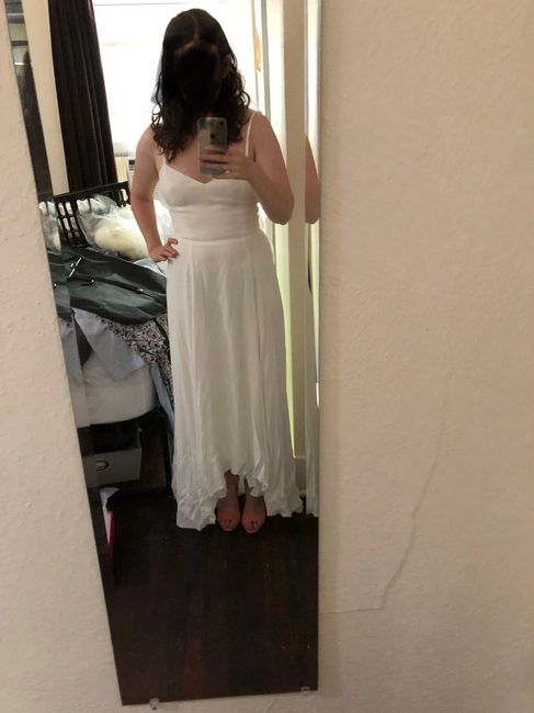 front of dress